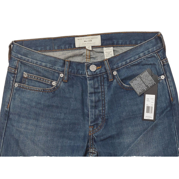 Marc by Marc Jacobs MJ 117 Low Rise Slim Tapered Indigo Blue Jeans 30x34 $198 - Picture 13 of 16